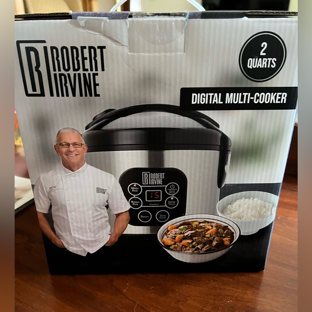 2-Quart Digital Multi-Cooker in Stainless Steel (Silver/Black)